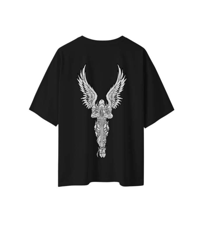 Angel Warrior Oversized Unisex T Shirt - Image 1
