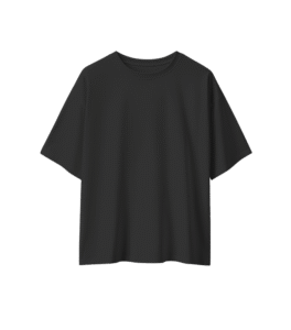 Fakeloser Plain Black Oversized T Shirt