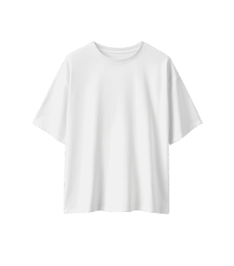 Fakeloser Plain White Oversized T Shirt