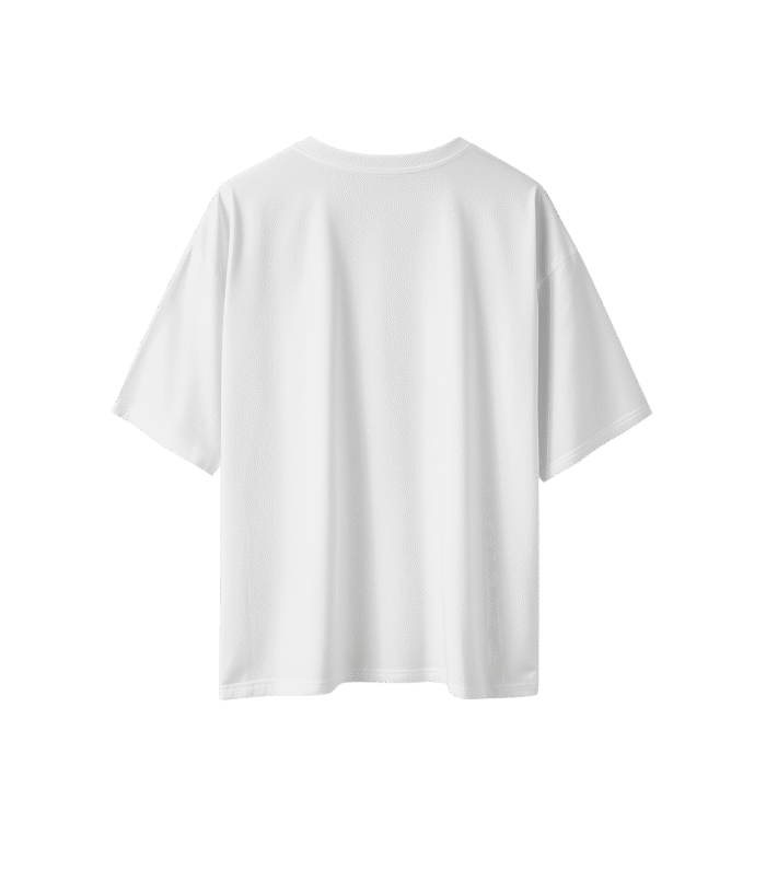 Fakeloser Plain White Oversized T Shirt - Image 2