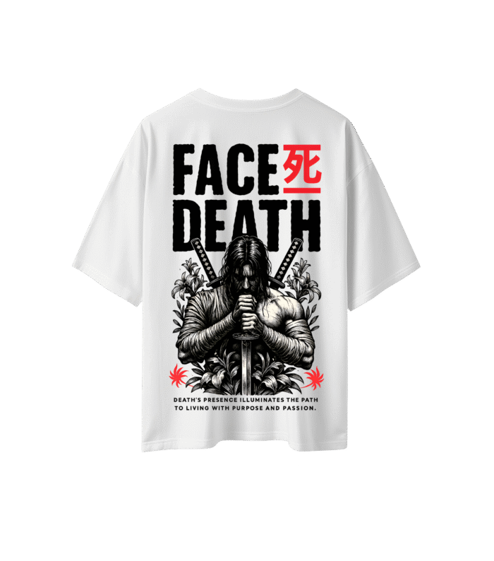 Face Death Oversized T Shirt - Image 1